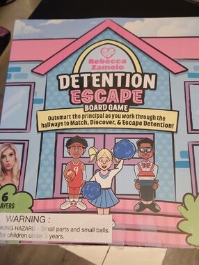 Rebecca Zamolo Detention Escape Board Game New Never Opened
